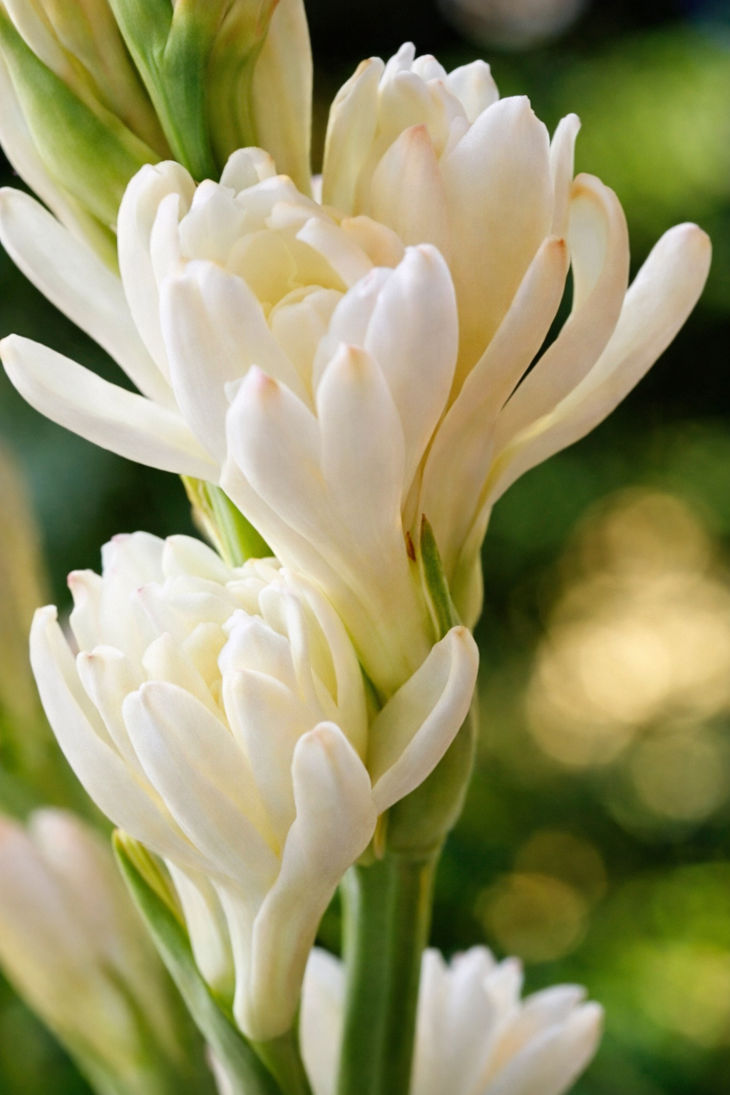 Цвят бяла Тубероза (Polianthes tuberosa) с нежен божествен аромат